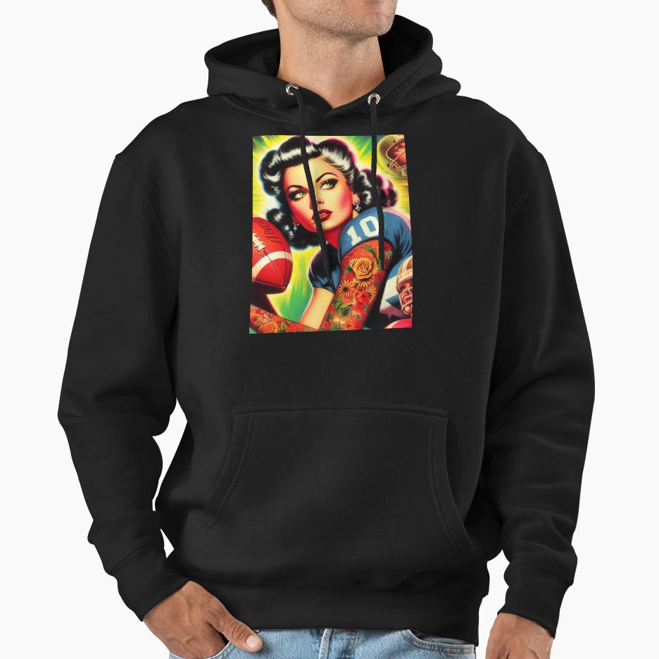 Football Hoodie - Graphic Print Men Women - T-Shirt, Sweatshirt, Hoodie