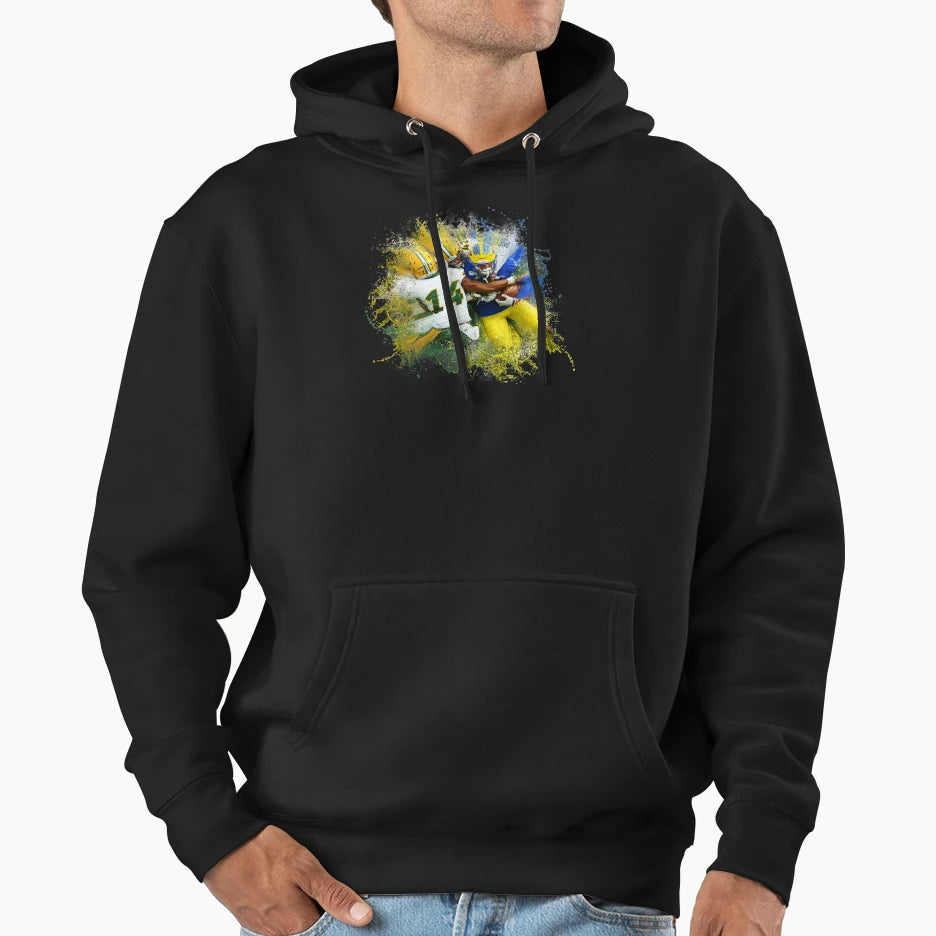 Football Splash Hoodie - Trendy Graphic for Adults - T-Shirt, Sweatshirt, Hoodie