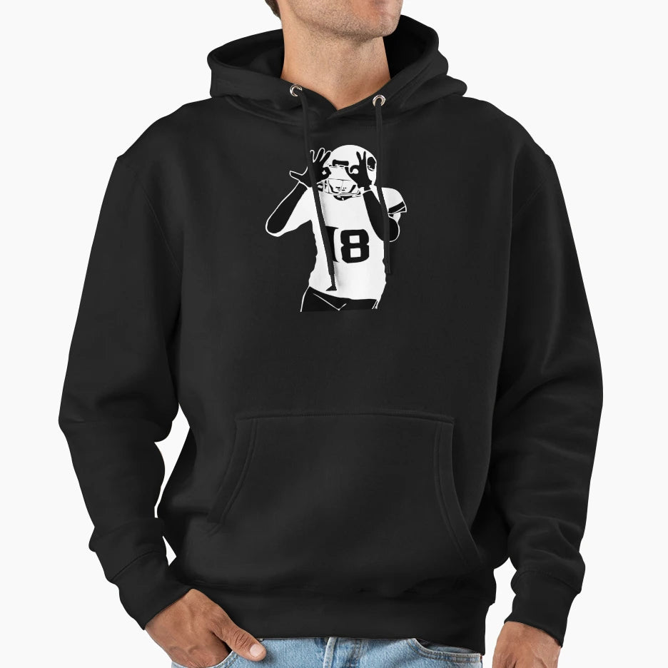 JJ 18 Griddy Grill Pop Art Simple Hoodie - Trendy Graphic for Adults - T-Shirt, Sweatshirt, Hoodie