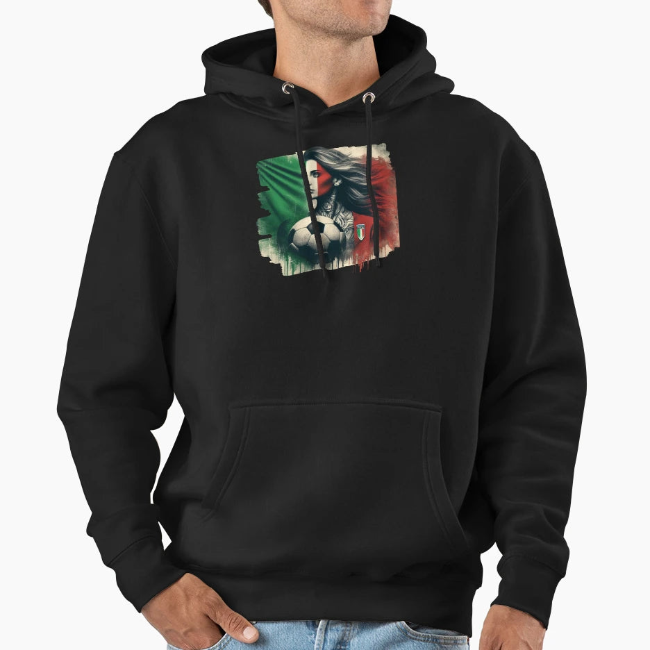 Italian Football Fan Hoodie - Custom Art Print Unisex - T-Shirt, Sweatshirt, Hoodie