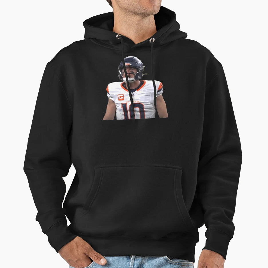 Bo Nix Crazy Eyes Hoodie - Unique Graphic Unisex - T-Shirt, Sweatshirt, Hoodie