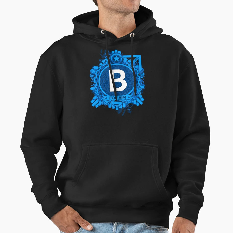 Him B Hoodie - Unique Graphic Unisex - T-Shirt, Sweatshirt, Hoodie