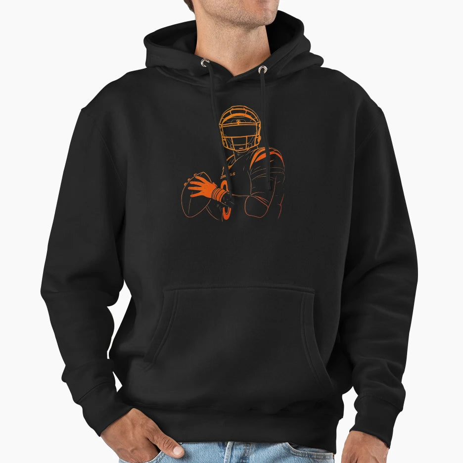 JB Neon Glow Qb Power Pose T-Shirt - Graphic Print Men Women - T-Shirt, Sweatshirt, Hoodie