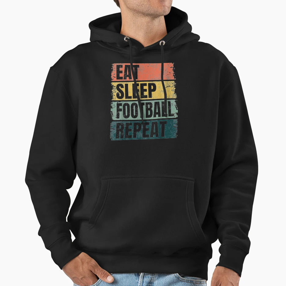 Player Gifts Eat Sleep Repeat Hoodie - Graphic Print for Adults - T-Shirt, Sweatshirt, Hoodie