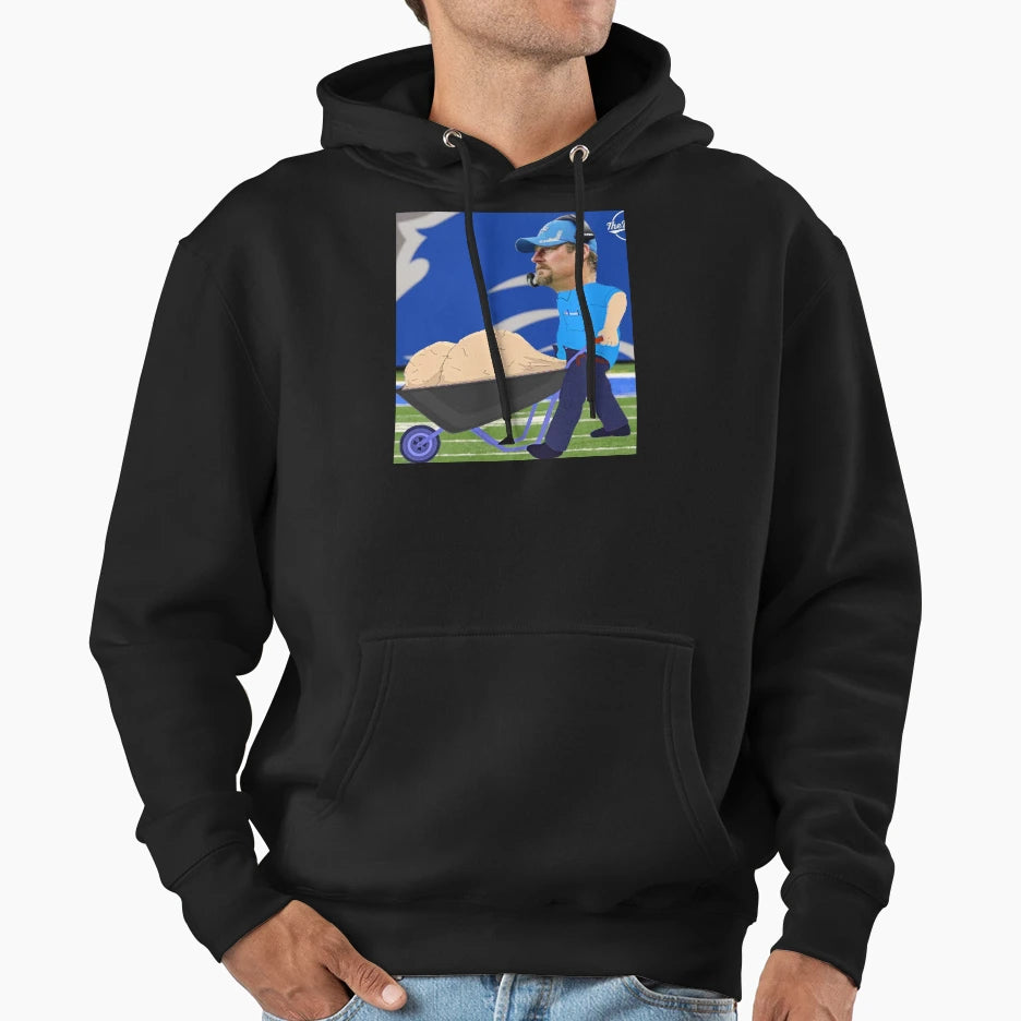 Dan Campbell Funny Hoodie - Custom Art Print for Adults - T-Shirt, Sweatshirt, Hoodie