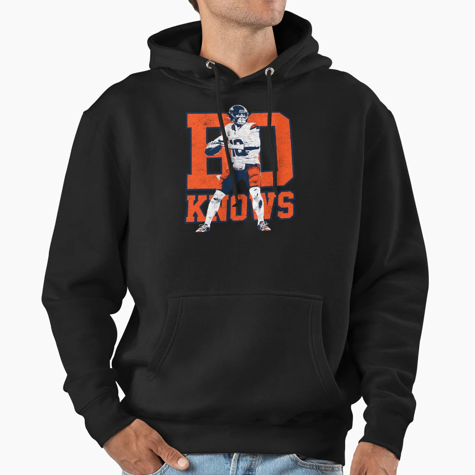 Bo Knows Bo Nix Variant Hoodie - Casual Everyday Wear Men Women - T-Shirt, Sweatshirt, Hoodie