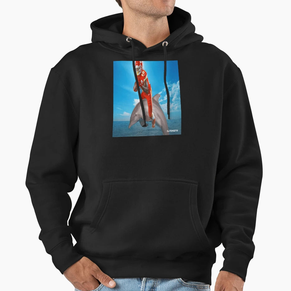 TH Dolphin Hoodie - Trendy Graphic for Adults - T-Shirt, Sweatshirt, Hoodie