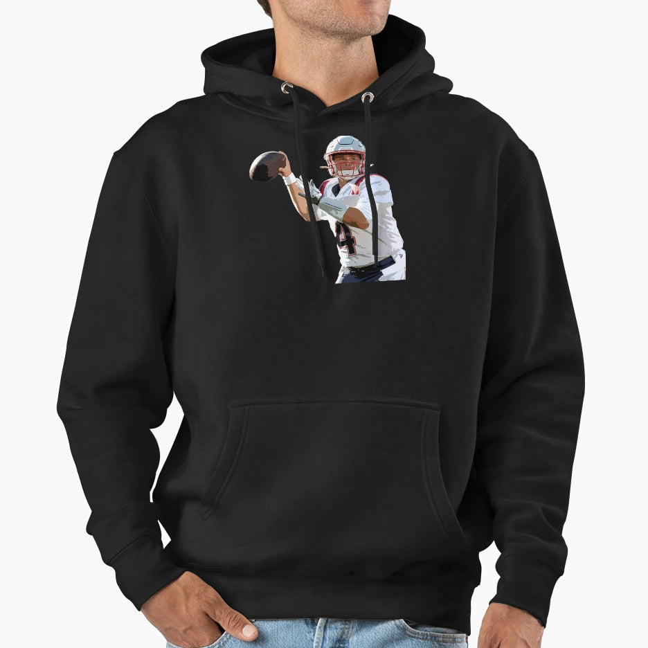Bailey Zappe Hoodie - Aesthetic Graphic for Adults - T-Shirt, Sweatshirt, Hoodie