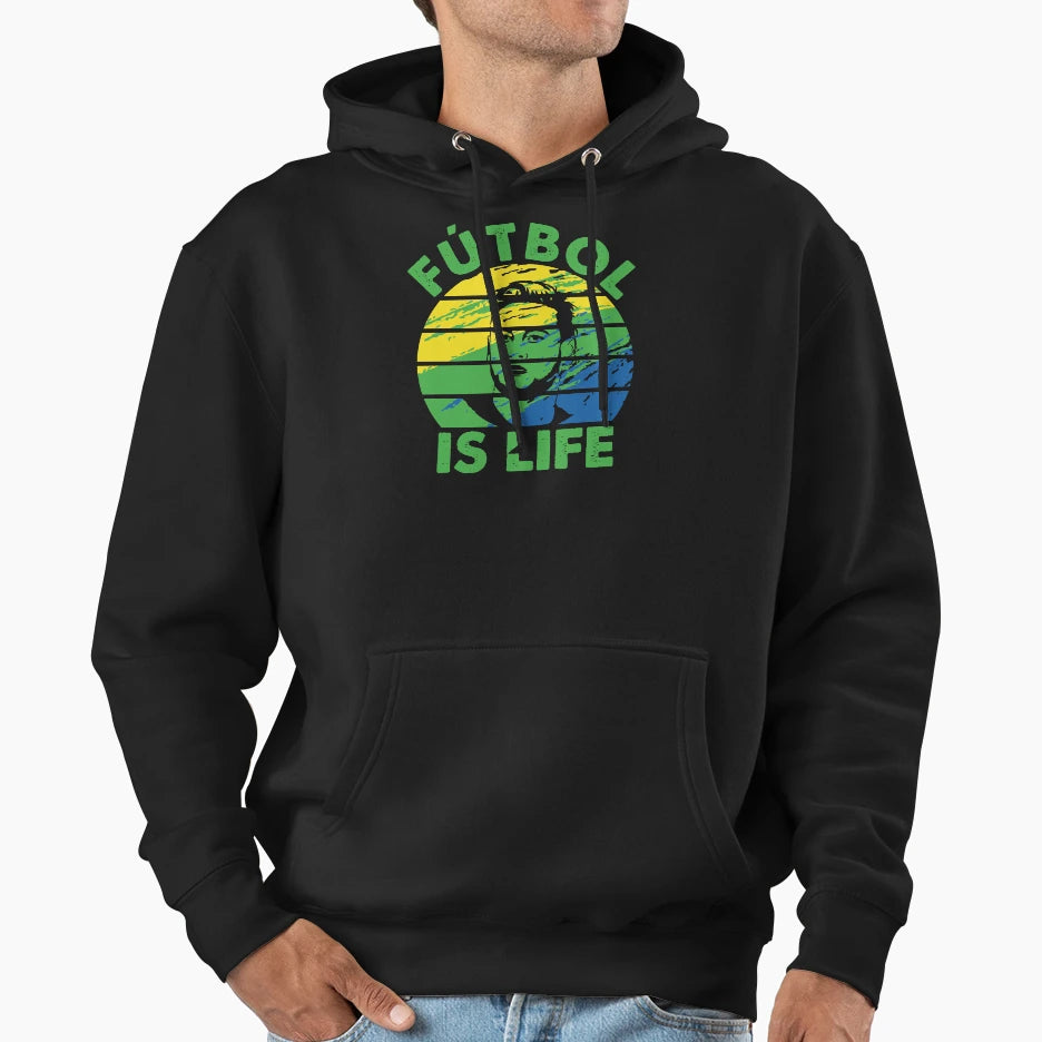 Futbol Is Life Soccer Funny Futbol Hoodie - Aesthetic Graphic for Adults - T-Shirt, Sweatshirt, Hoodie