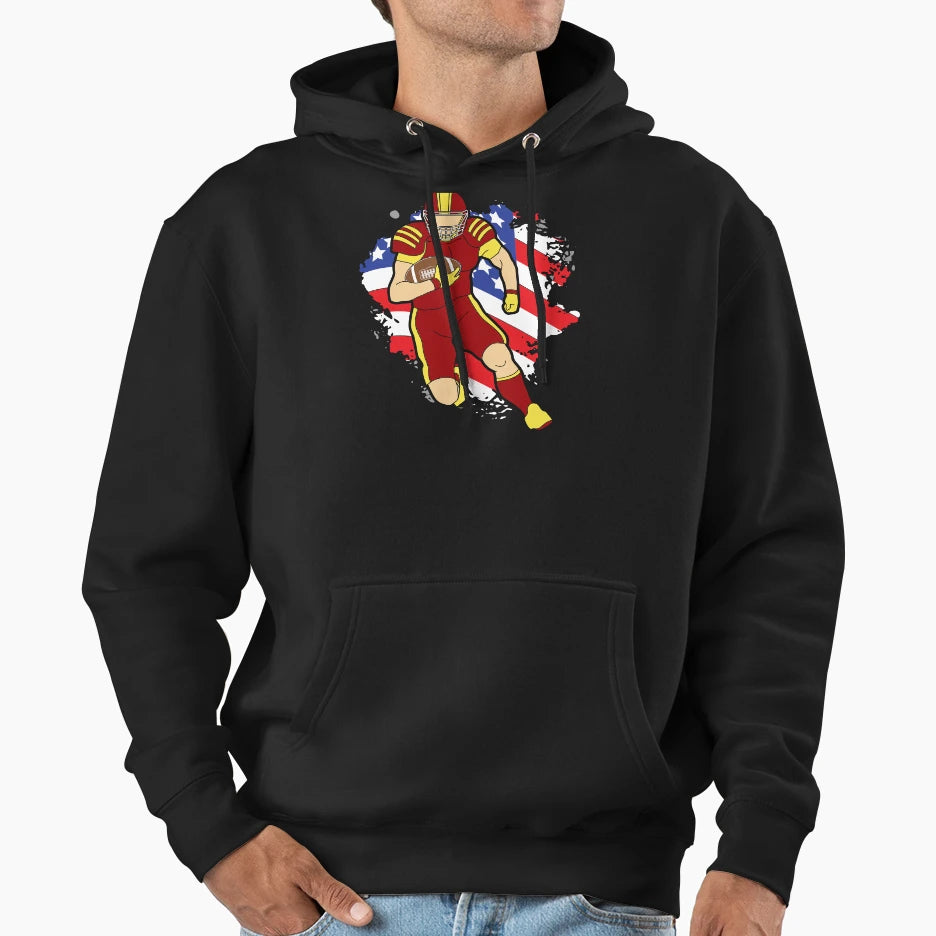 American Football Hoodie - Trendy Graphic for Adults - T-Shirt, Sweatshirt, Hoodie