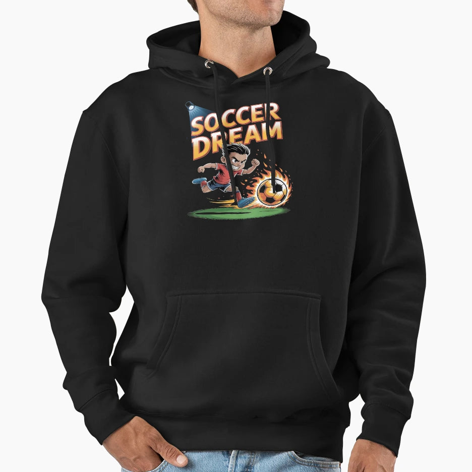 Soccer Dreams Its Beautiful Soccer Hoodie - Custom Art Print for Adults - T-Shirt, Sweatshirt, Hoodie