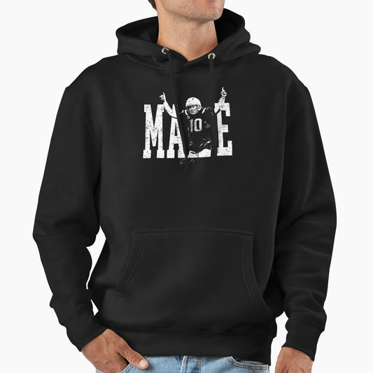10 Drake Maye Qb Football Drake Maye Hoodie - Aesthetic Graphic for Adults - T-Shirt, Sweatshirt, Hoodie