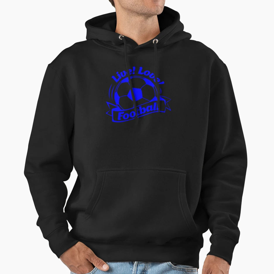 Live Love Football Classy T-Shirt - Minimalist Print Unisex - T-Shirt, Sweatshirt, Hoodie