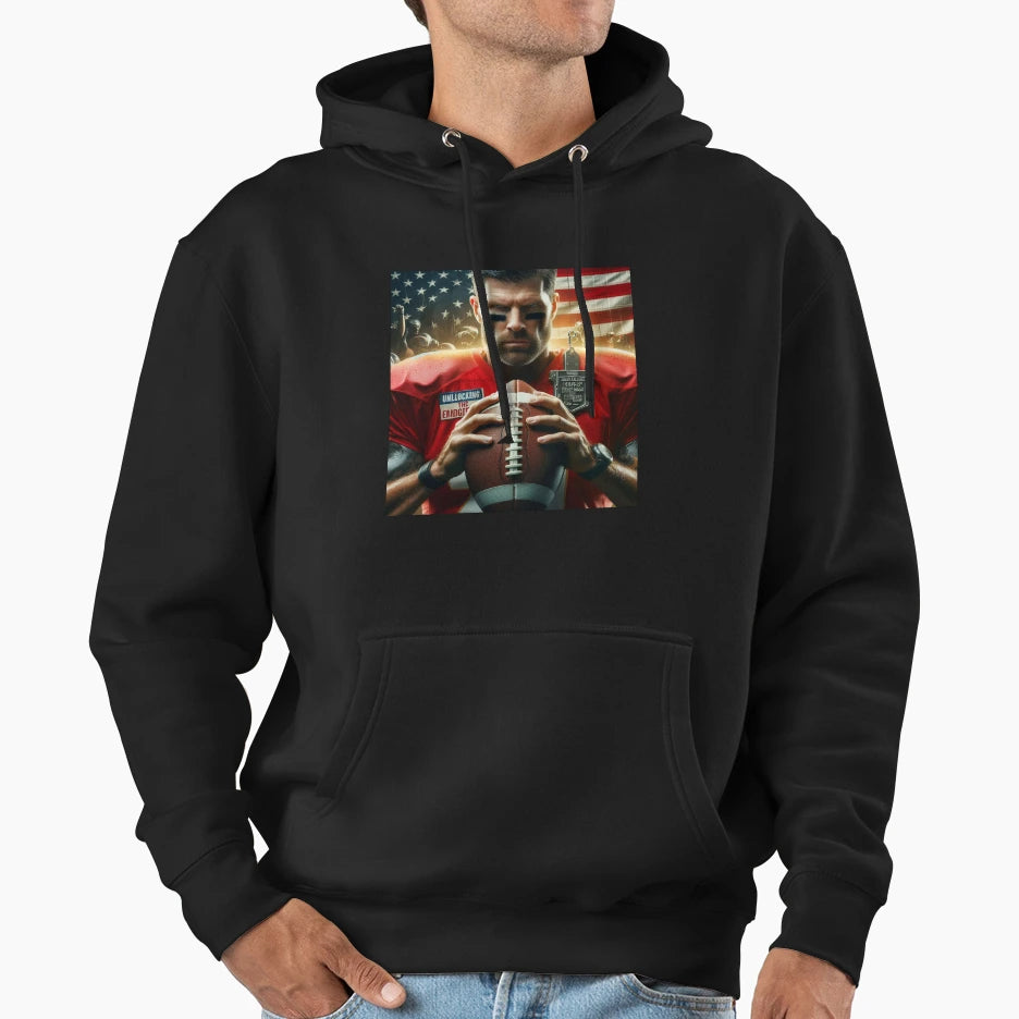 American Football Player Hoodie - Custom Art Print Unisex - T-Shirt, Sweatshirt, Hoodie