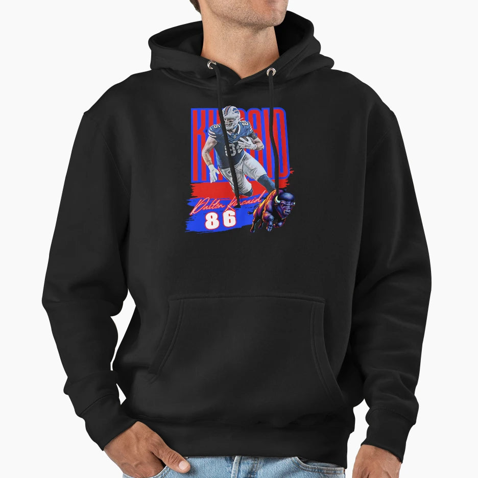 Dalton Kincaid Buffalo Bills Hoodie - Fun Novelty Design Men Women - T-Shirt, Sweatshirt, Hoodie
