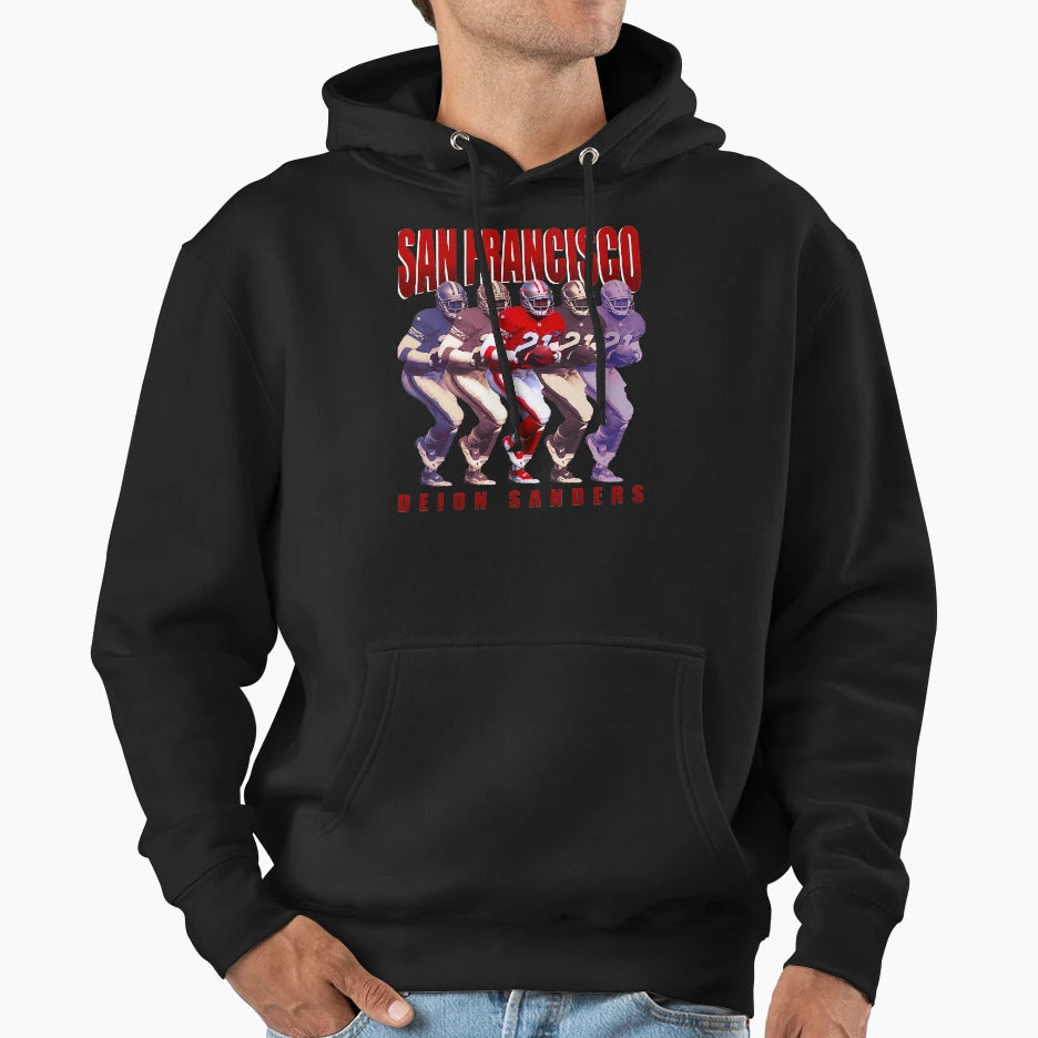 Deion Sanders Sanfrancisco 49Ers Sport Hoodie - Trendy Graphic Men Women - T-Shirt, Sweatshirt, Hoodie