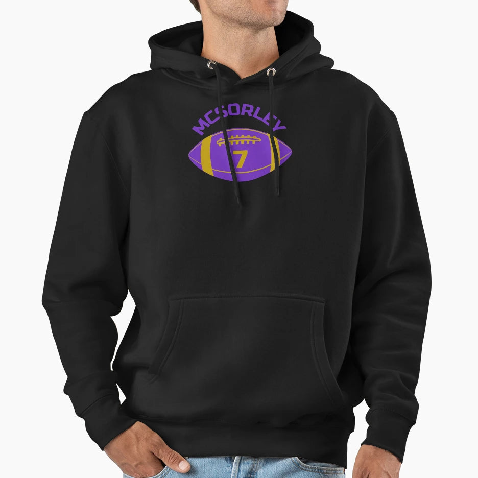 Mcsorley Football Ravens Colours Hoodie - Novelty Apparel Men Women - T-Shirt, Sweatshirt, Hoodie