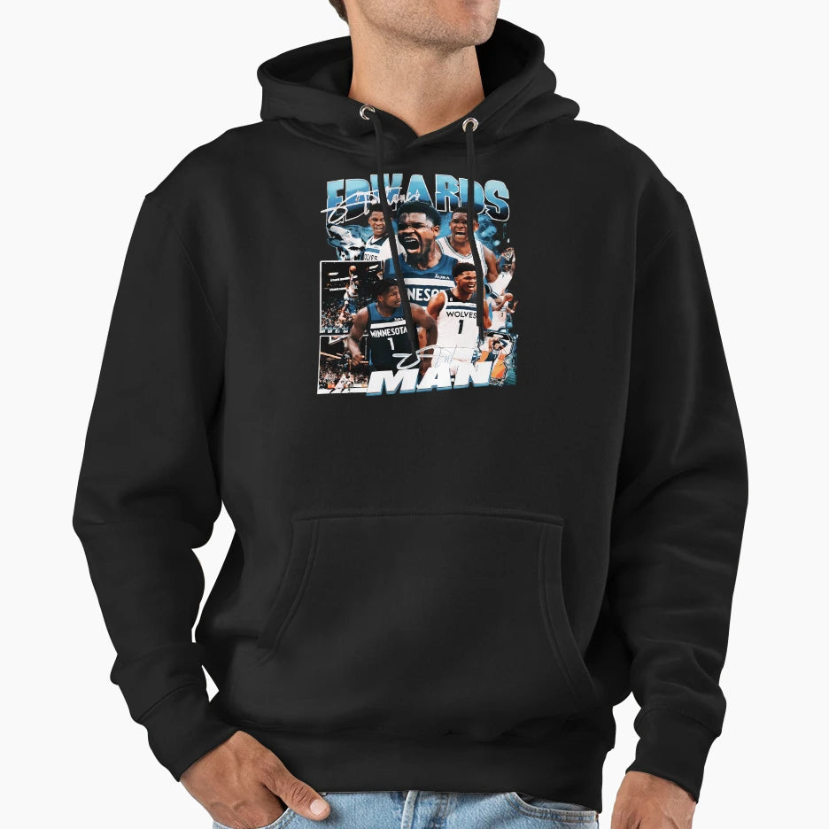 Anthony Edwards Minnesota Ant Hoodie - Trendy Graphic for Adults - T-Shirt, Sweatshirt, Hoodie