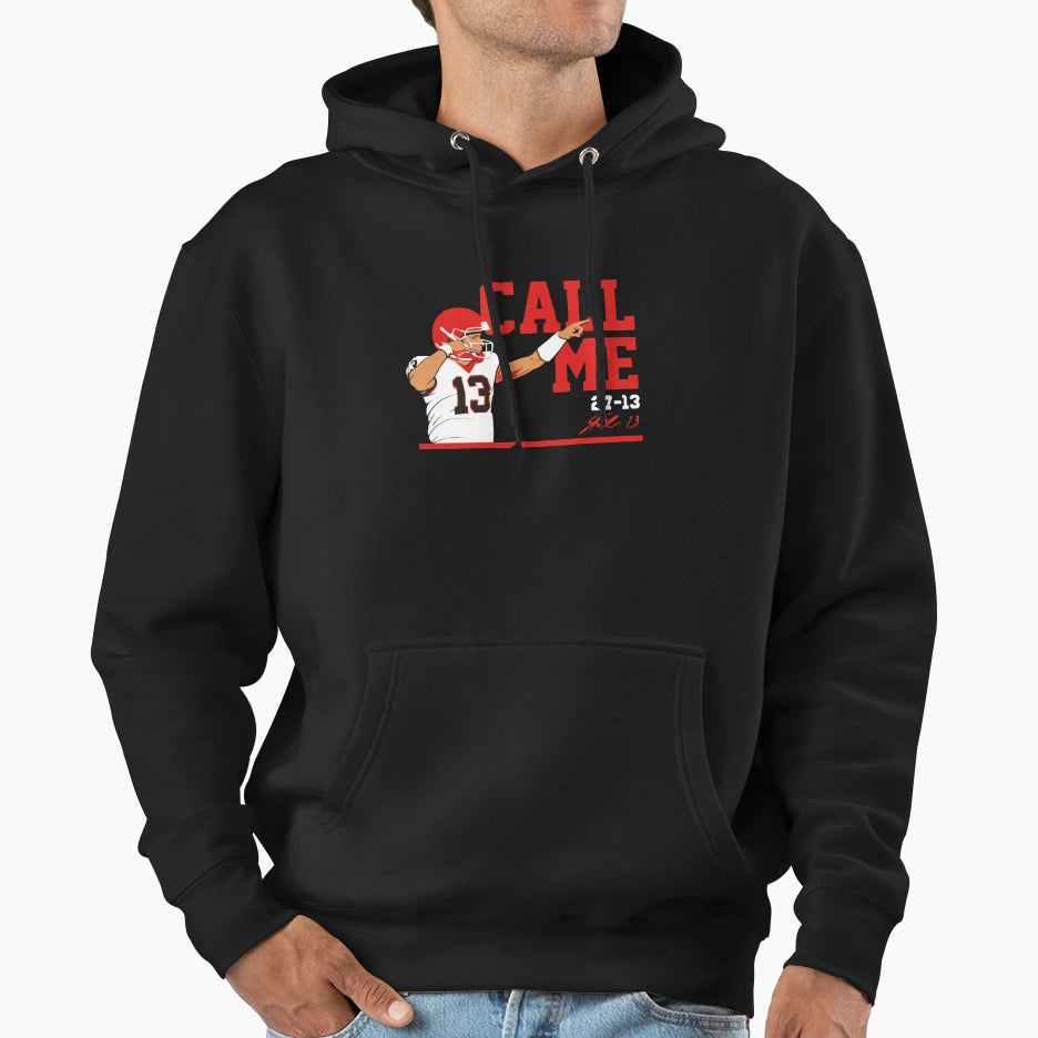 Stetson Bennett Call Me Hoodie - Streetwear Style Unisex - T-Shirt, Sweatshirt, Hoodie