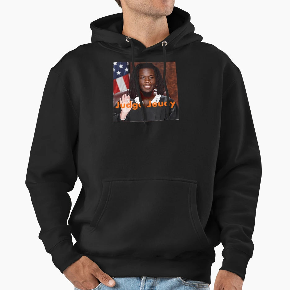 Judge Jeudys Meme Hoodie - Minimalist Print Men Women - T-Shirt, Sweatshirt, Hoodie