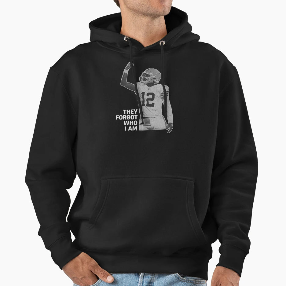 Shedeur Sander They Forgot Who I Hoodie - Casual Everyday Wear Men Women - T-Shirt, Sweatshirt, Hoodie