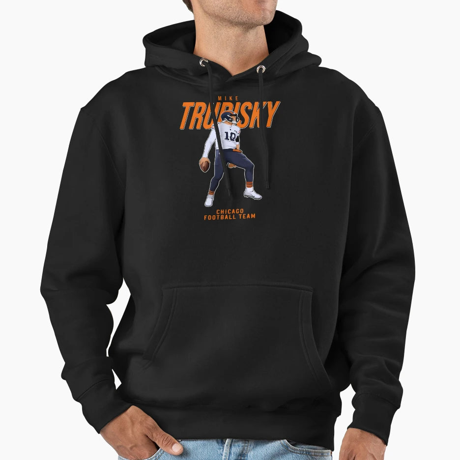 Mitchell Trubisky 10 Chicago Football Team Hoodie - Streetwear Style Unisex - T-Shirt, Sweatshirt, Hoodie