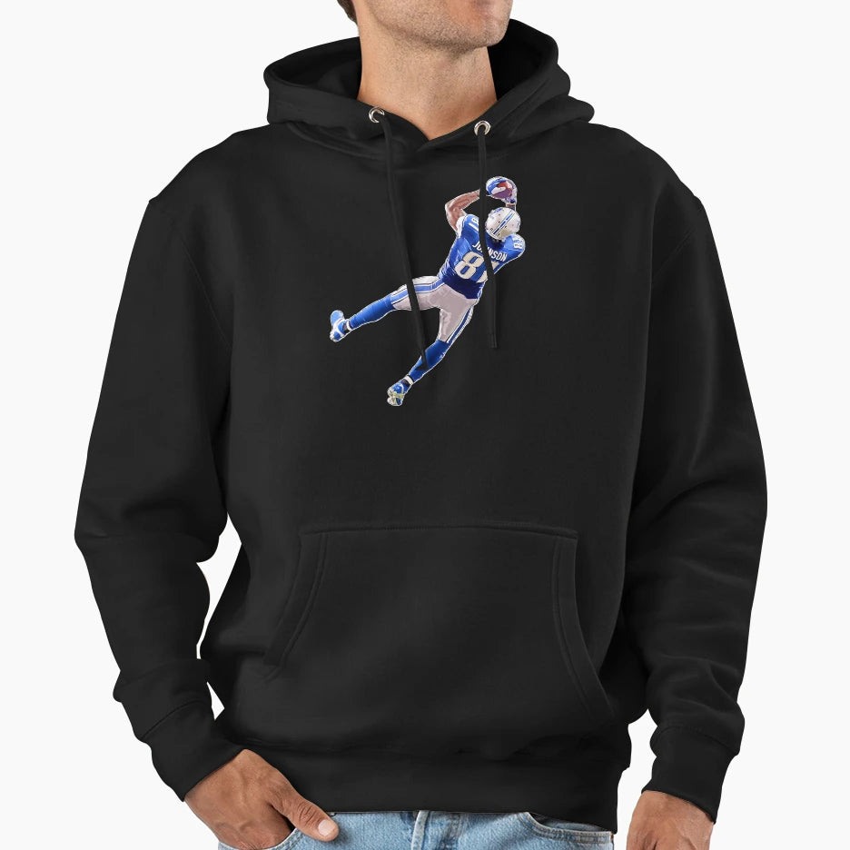 Detroit Football Calvin Johnson Megatron 81 Hoodie - Trendy Graphic Unisex - T-Shirt, Sweatshirt, Hoodie