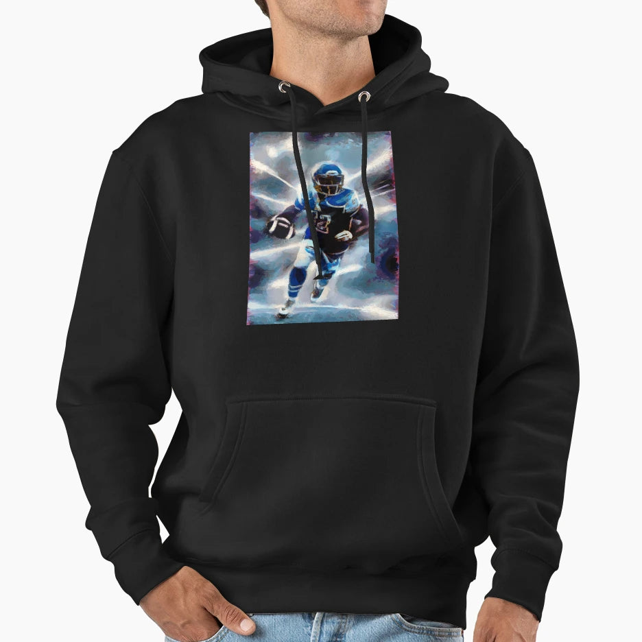 American Football Full Force Photo Hoodie - Unique Graphic for Adults - T-Shirt, Sweatshirt, Hoodie