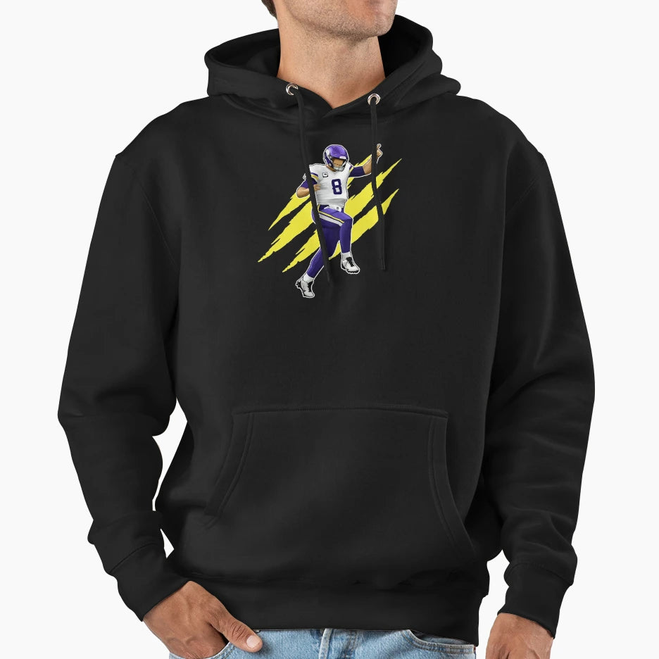 Kirk Cousins 8 Claw T-Shirt - Custom Art Print for Adults - T-Shirt, Sweatshirt, Hoodie