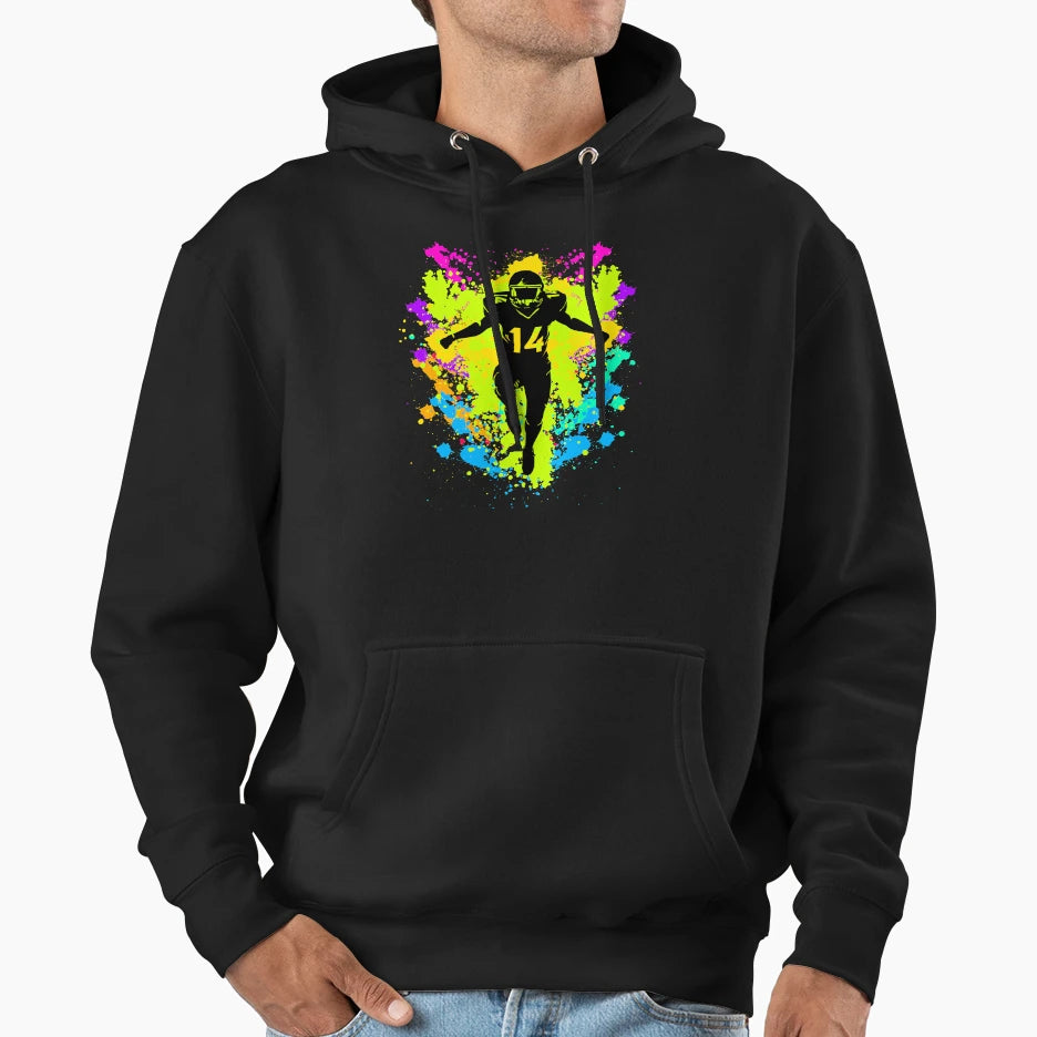 Field And Couch Front Tv American Hoodie - Streetwear Style for Adults - T-Shirt, Sweatshirt, Hoodie
