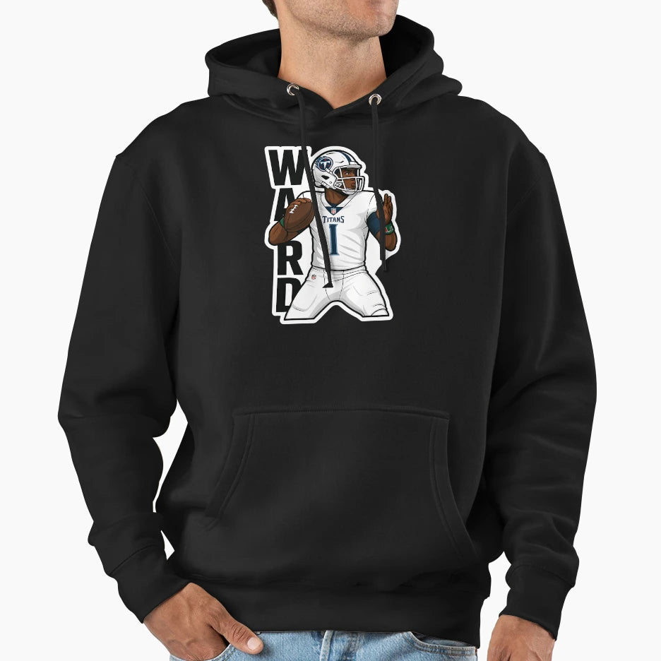 Cam Ward Titans Rookie Nfl 1 Hoodie - Casual Everyday Wear Men Women - T-Shirt, Sweatshirt, Hoodie