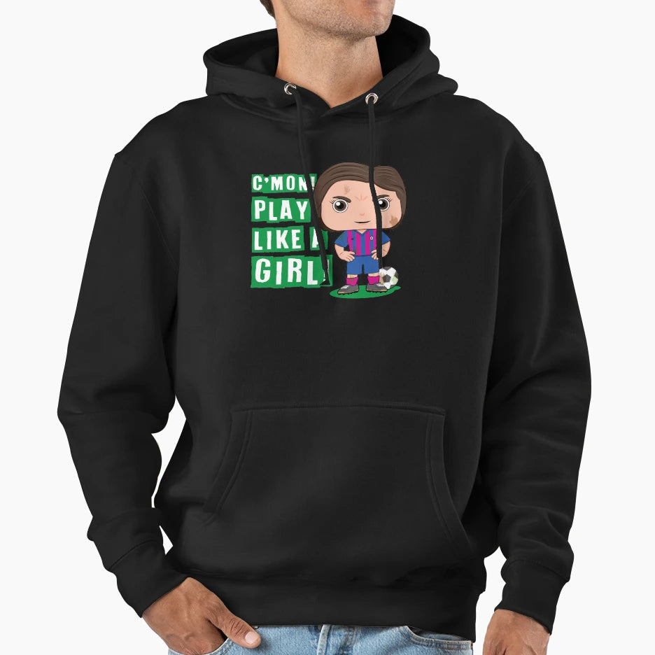 Cmon Play Like Soccer Lightweight Hoodie - Casual Everyday Wear Men Women - T-Shirt, Sweatshirt, Hoodie