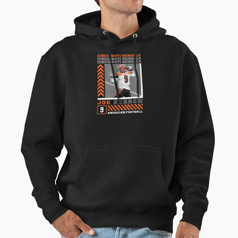 Player Sports Quarterback 14 Wide Hoodie - Custom Art Print Men Women - T-Shirt, Sweatshirt, Hoodie