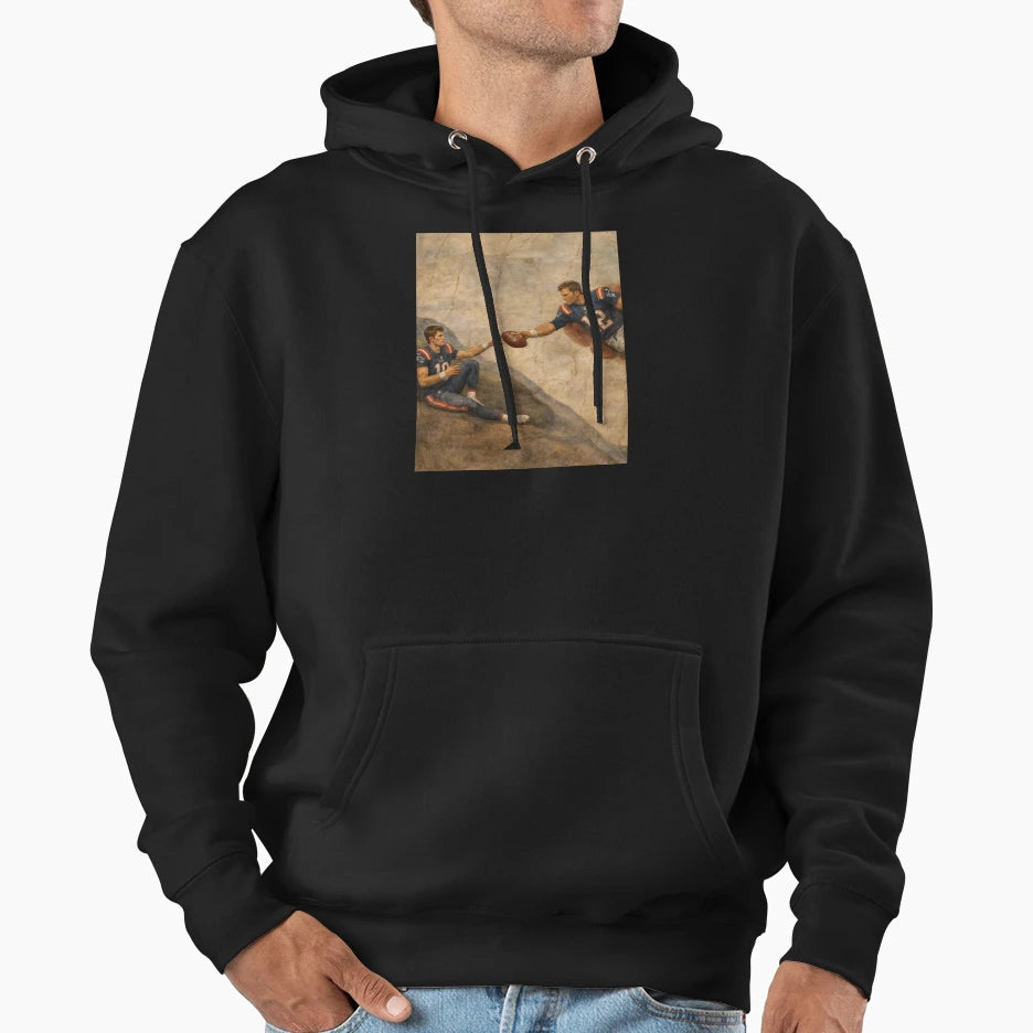 Funny New England Qb Brady And Maye Inspired Hoodie - Graphic Print Unisex - T-Shirt, Sweatshirt, Hoodie