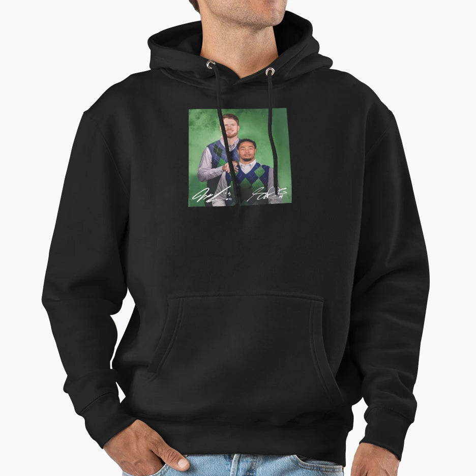 Football Sam Darnold Jaxon Smith Step Hoodie - Casual Everyday Wear Unisex - T-Shirt, Sweatshirt, Hoodie