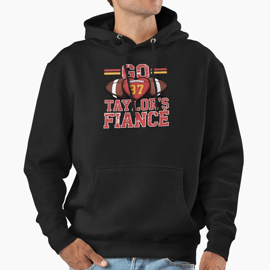 Football Heart Number 87 Go Team Love Hoodie - Unique Graphic for Adults - T-Shirt, Sweatshirt, Hoodie