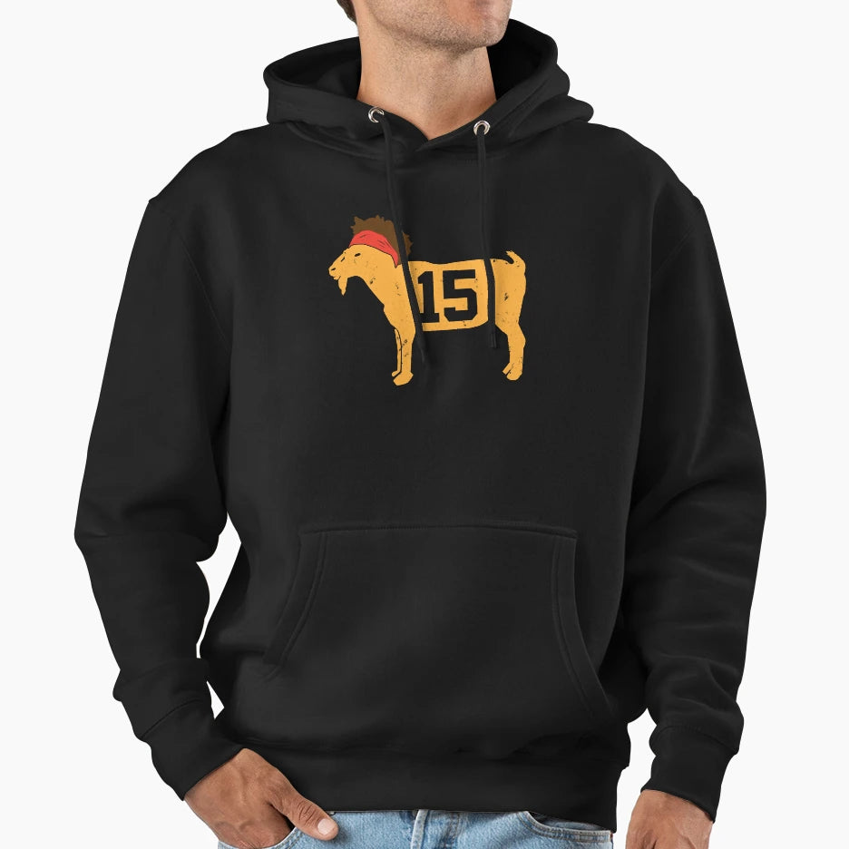 Goat Number 15 Mvp Hoodie - Fun Novelty Design Men Women - T-Shirt, Sweatshirt, Hoodie