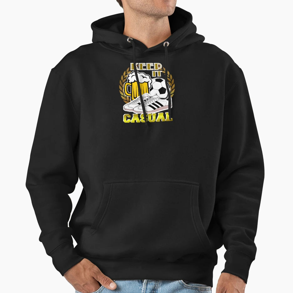 Keep It Casual Football Fanatics Hoodie - Trendy Graphic for Adults - T-Shirt, Sweatshirt, Hoodie