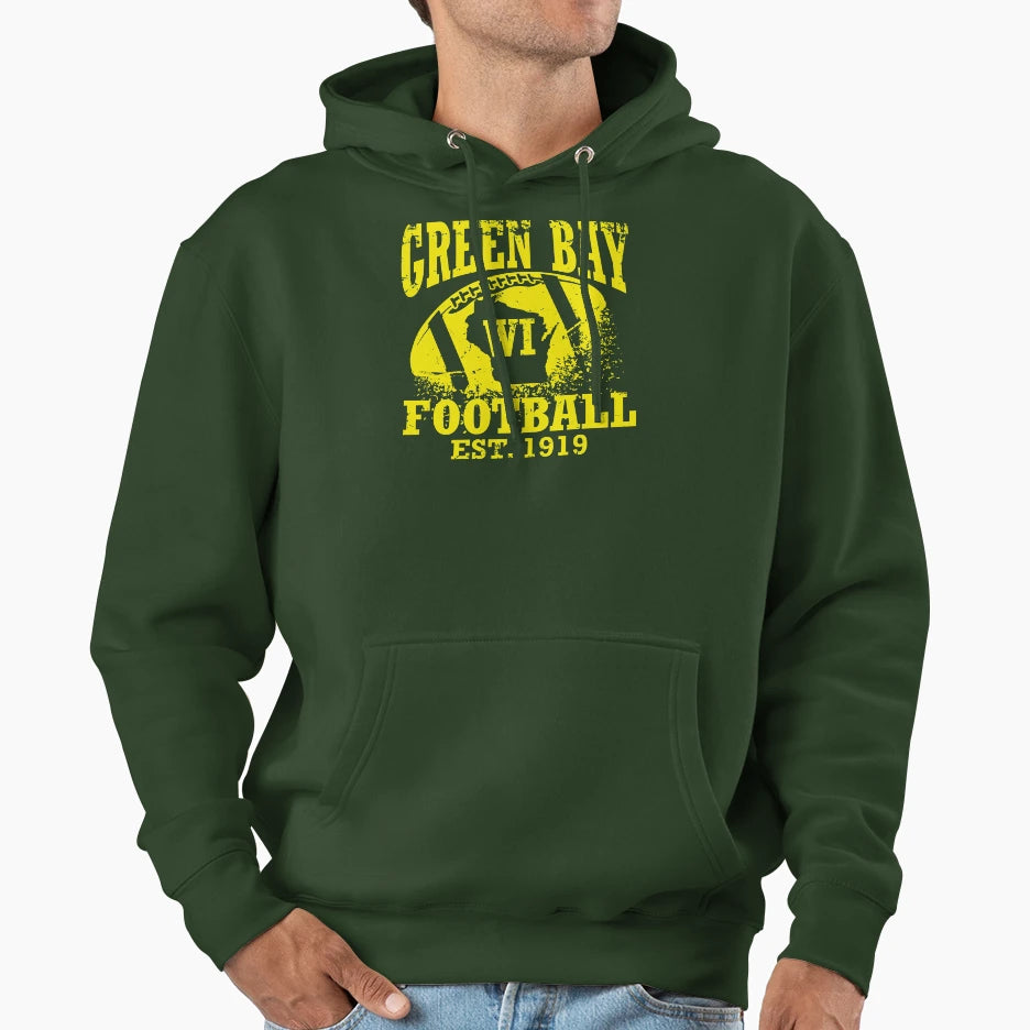 Green Bay Football Hoodie - Novelty Apparel Men Women - T-Shirt, Sweatshirt, Hoodie