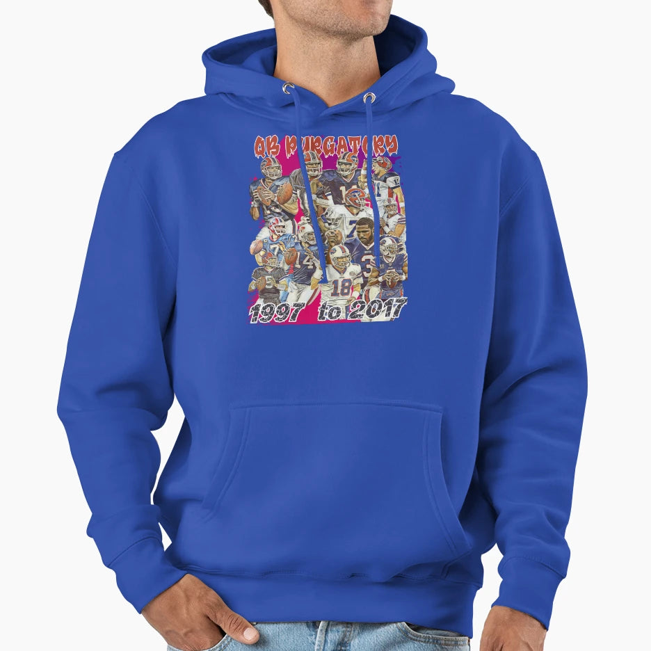 Buffalo Bills Qb Purgatory 1997 2017 Hoodie - Unique Graphic Unisex - T-Shirt, Sweatshirt, Hoodie