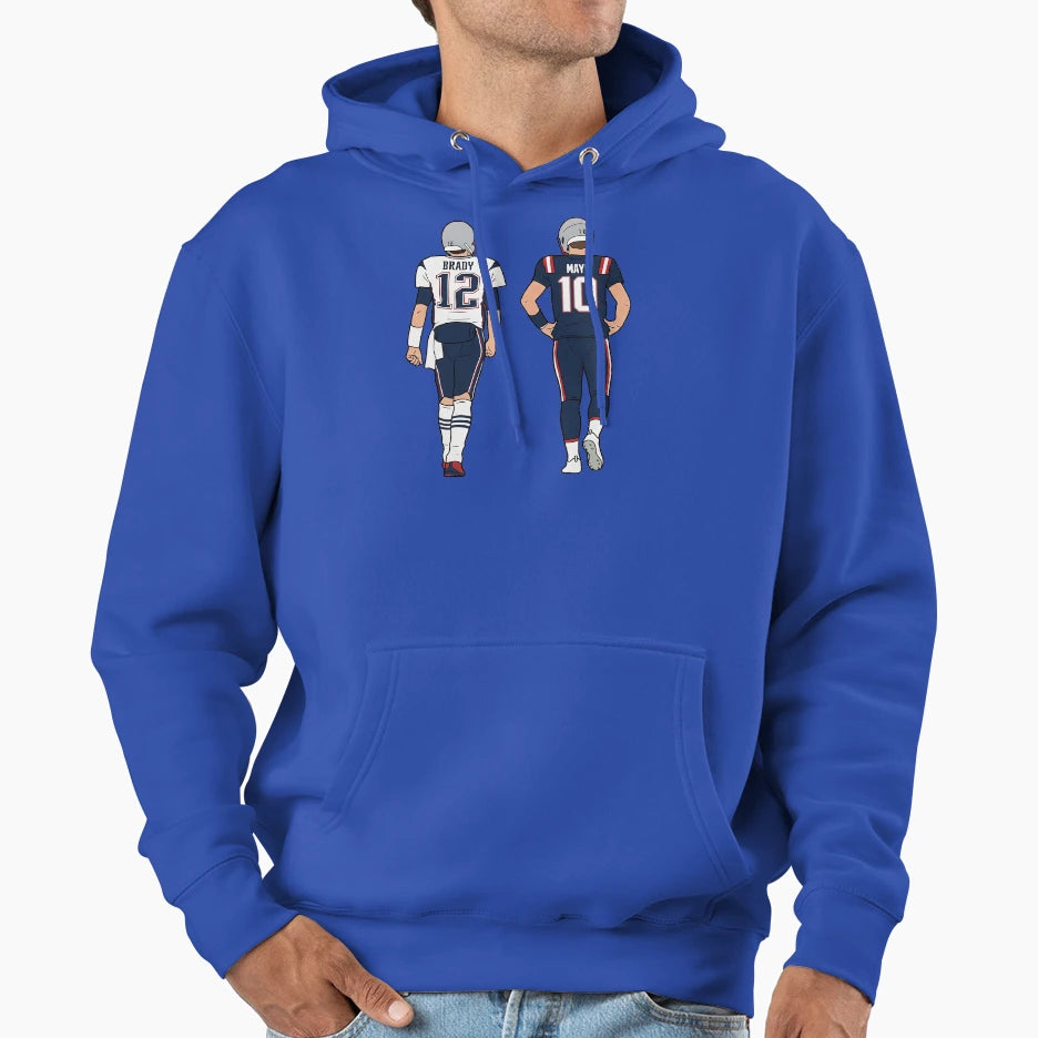 Drake Maye And Tb12 Hoodie - Unique Graphic for Adults - T-Shirt, Sweatshirt, Hoodie