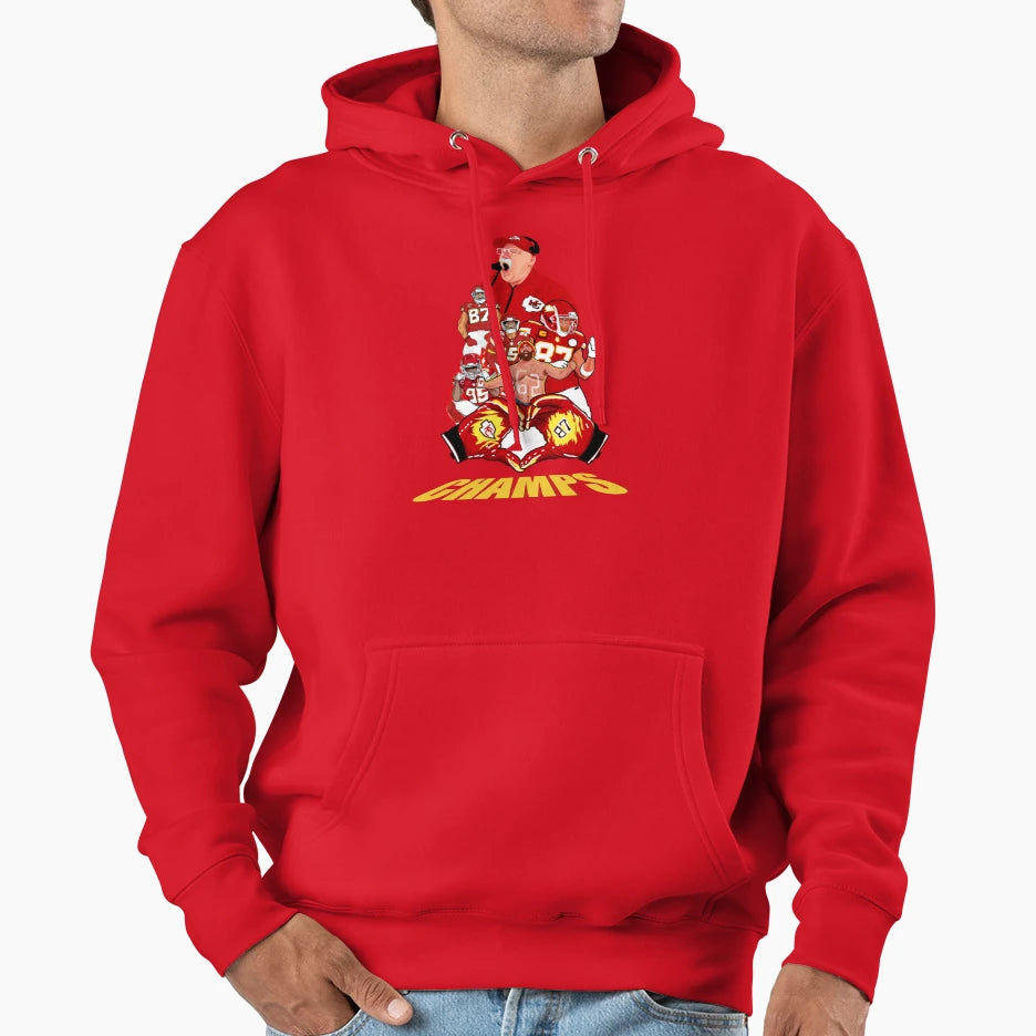Kansas City Chiefs Hoodie - Fun Novelty Design Unisex - T-Shirt, Sweatshirt, Hoodie