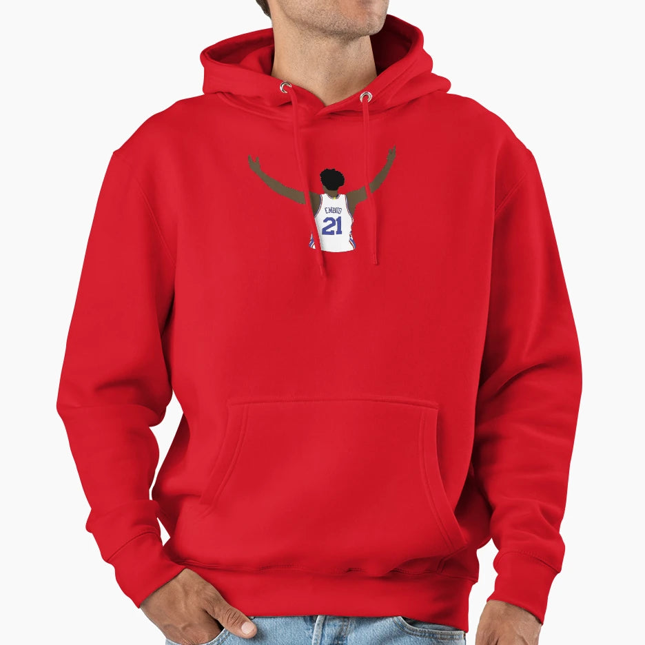 Joel Embiid Embrace Crowd Hoodie - Minimalist Print Unisex - T-Shirt, Sweatshirt, Hoodie