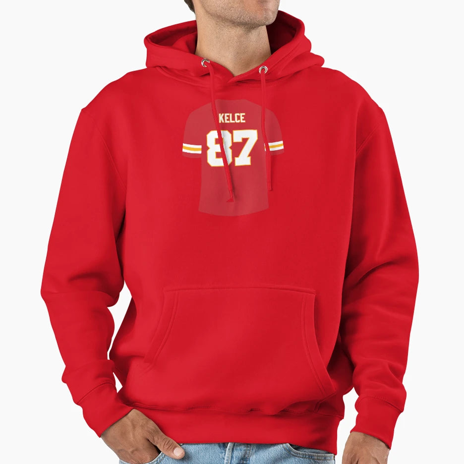 Kelce 87 Hoodie - Novelty Apparel Unisex - T-Shirt, Sweatshirt, Hoodie
