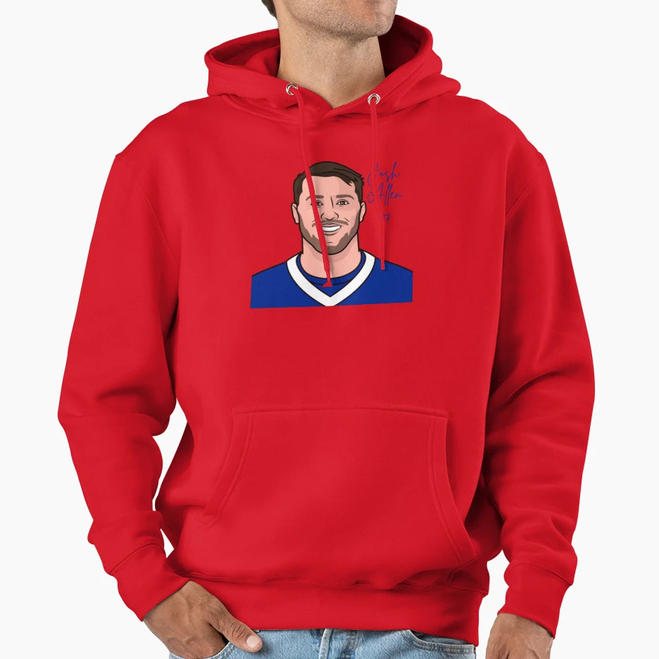 JA Buffalo Bills Quarterback Hoodie - Novelty Apparel Unisex - T-Shirt, Sweatshirt, Hoodie