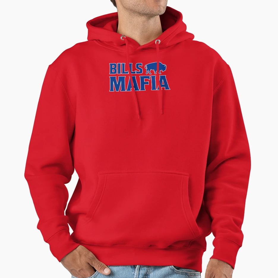 Vintgae New York Blue Buffalo Hoodie - Casual Everyday Wear for Adults - T-Shirt, Sweatshirt, Hoodie