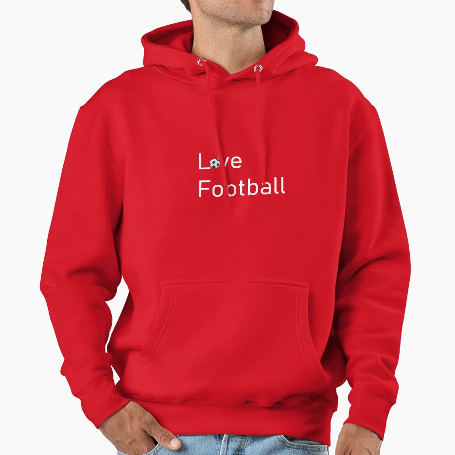 I Love Football Hoodie - Trendy Graphic Men Women - T-Shirt, Sweatshirt, Hoodie