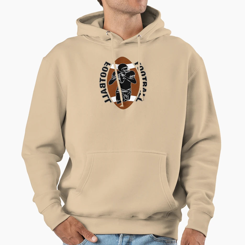 Football Player Brown Football Hoodie - Casual Everyday Wear for Adults - T-Shirt, Sweatshirt, Hoodie