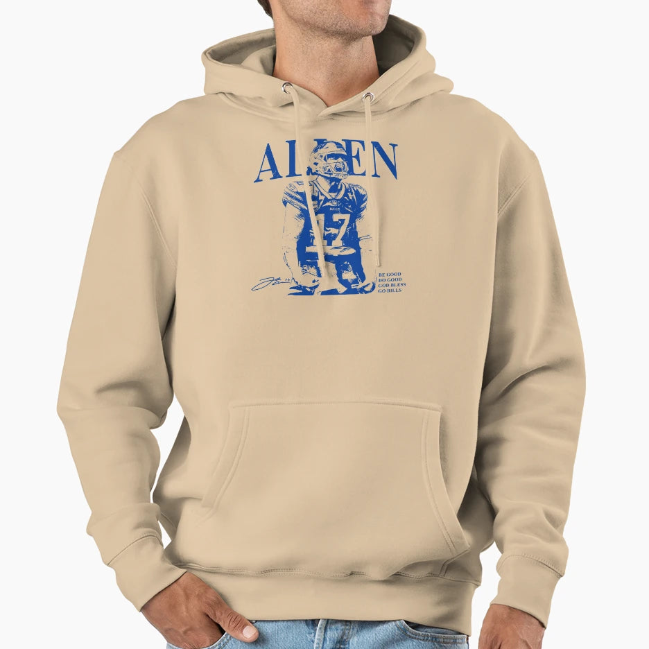 Allen 17 Rap Football Hoodie - Streetwear Style for Adults - T-Shirt, Sweatshirt, Hoodie