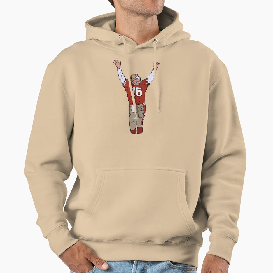 Joe Montana Celebration Hoodie - Casual Everyday Wear Unisex - T-Shirt, Sweatshirt, Hoodie